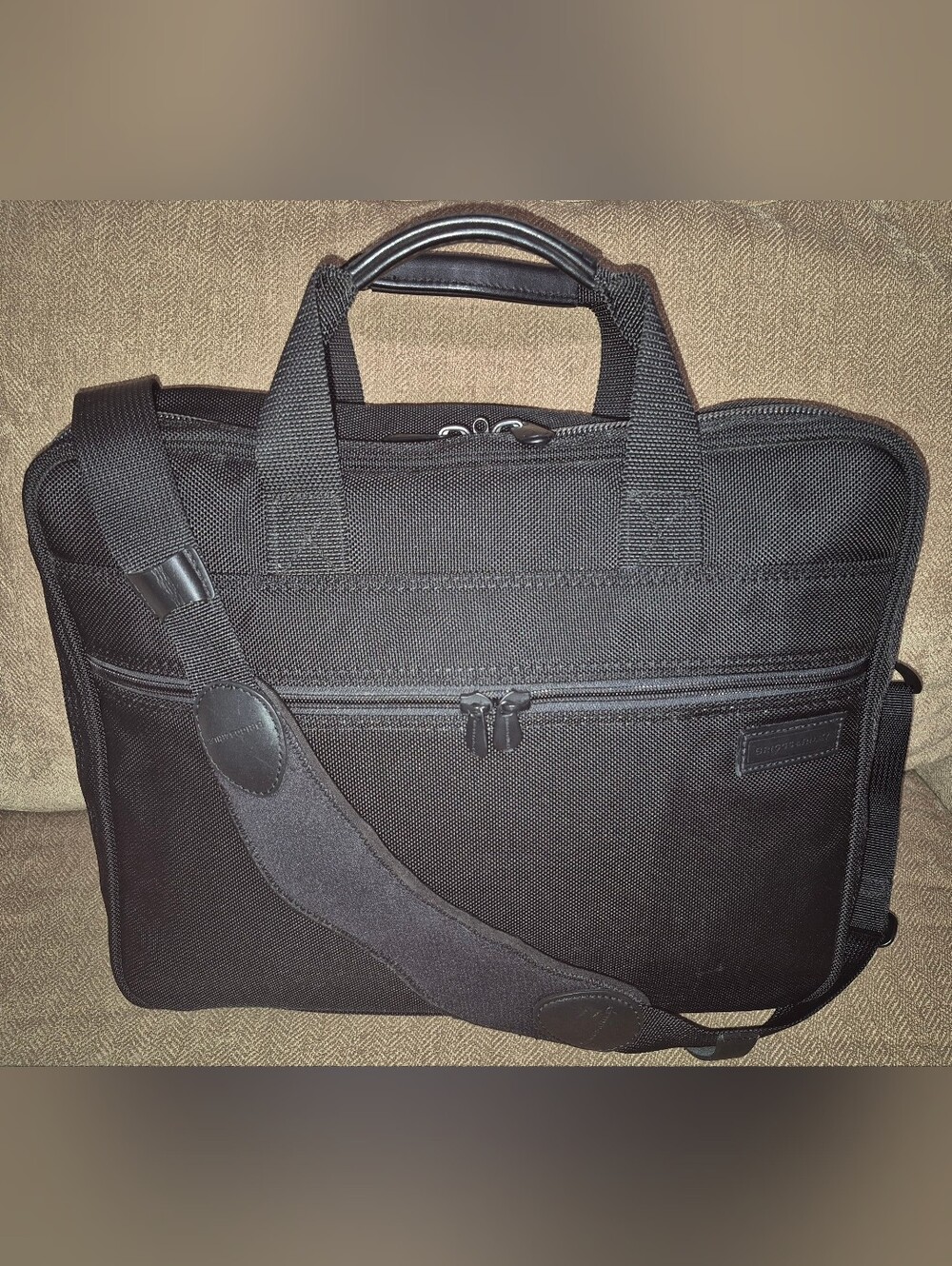 🔥Briggs & Riley Travelwear Ballistic Nylon Flexible Shoulder Strap Laptop Bag